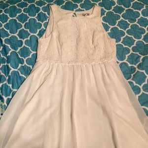 white formal dress